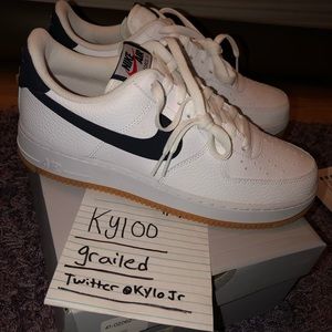 Air Force 1 obsidian white